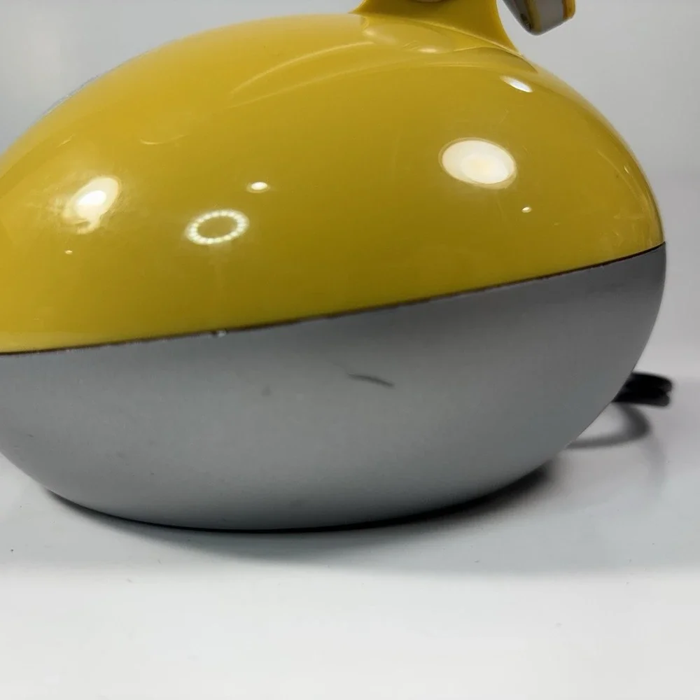 Vintage Yellow Silver Grey Desk Lamp Futuristic UV Filter 001 Space Age